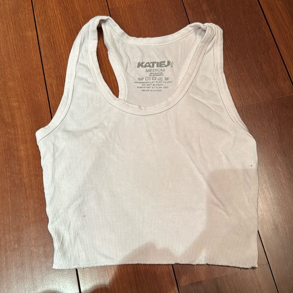 Katie J NYC womens tank in white